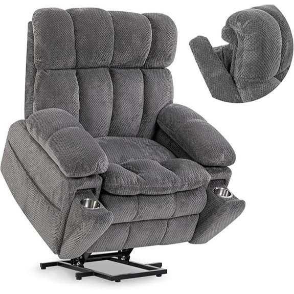 Dual Motor Power Lift Recliner with Heat & Massage
