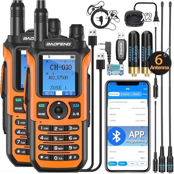 BAOFENG GMRS Handheld Radio 2 Pack with NOAA