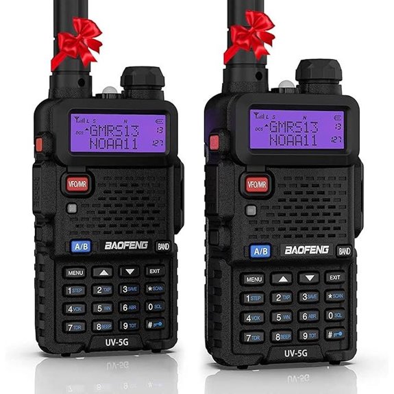 BAOFENG UV-5G GMRS Radio 2 Pack with NOAA