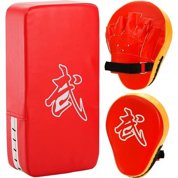 WUWEOT 2-in-1 Boxing Punching Mitts and Kick Pads
