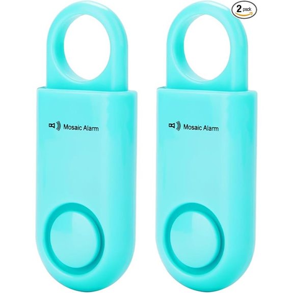 2 Pack Personal Safety Alarm with Loud Siren