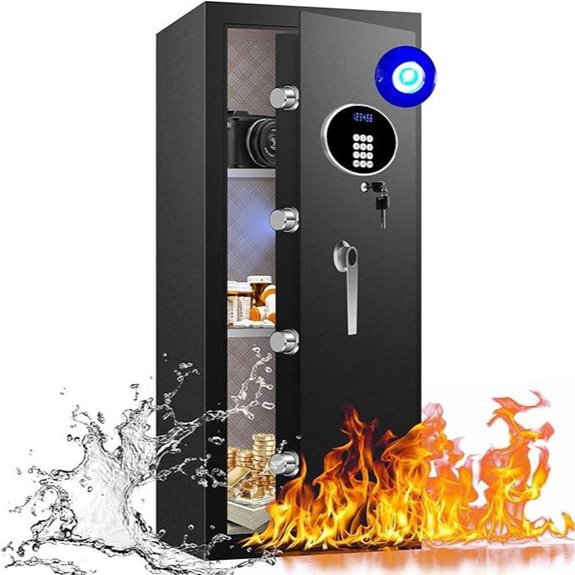Heavy Duty Fireproof Waterproof Home Safe with Digital Lock