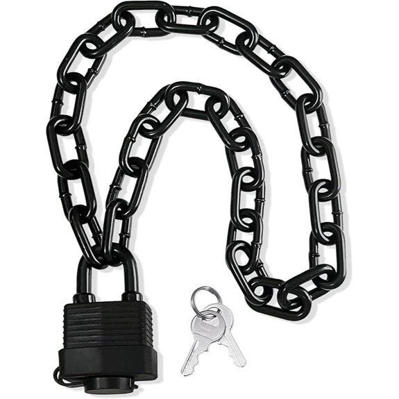 Heavy Duty Weather-Resistant Chain Lock for Security