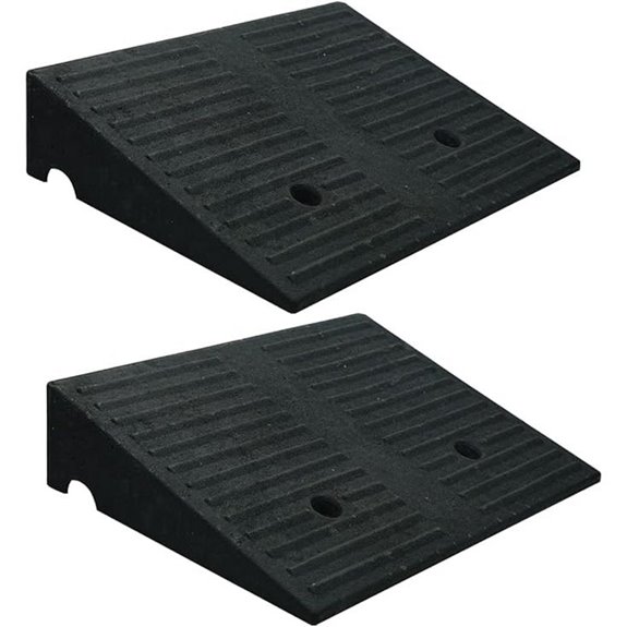 Heavy Duty Curb Ramps for Wheelchairs & Vehicles (2 Pack)