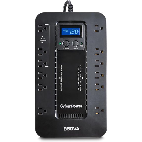 CyberPower EC850LCD Eco UPS Battery Backup & Surge Protector