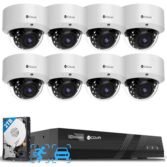 4COVR 8-Channel PoE Security Camera System