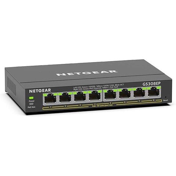 NETGEAR 8-Port PoE Gigabit Switch (GS308EP)