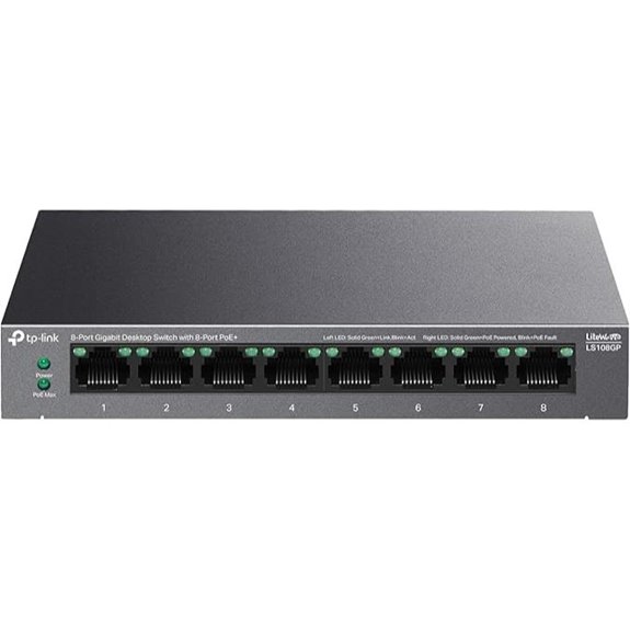 TP-Link LS108GP 8-Port PoE Gigabit Ethernet Switch