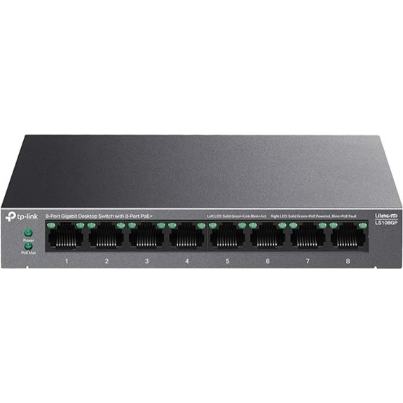 TP-Link LS108GP 8-Port PoE Gigabit Ethernet Switch