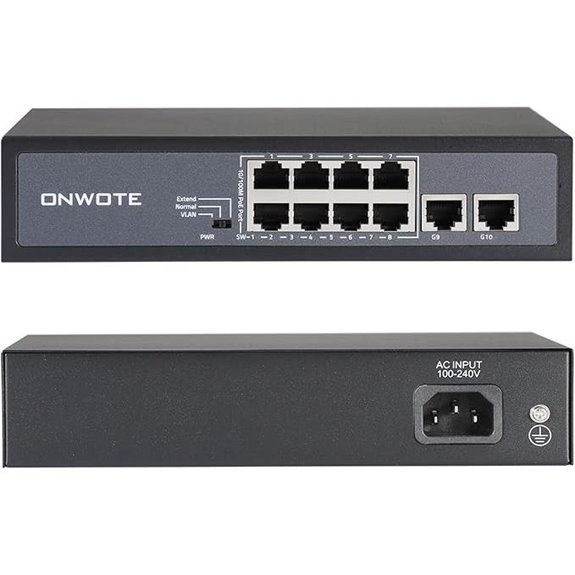 ONWOTE 8-Port 120W PoE Switch with Uplink