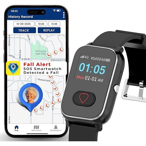 Seculife Elderly Fall Alert Smartwatch with GPS and SOS