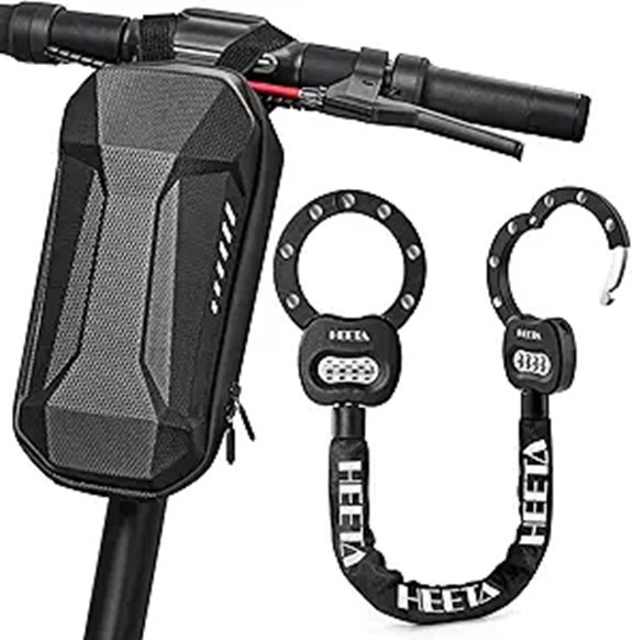 HEETA Electric Scooter Lock with Bag and Combination