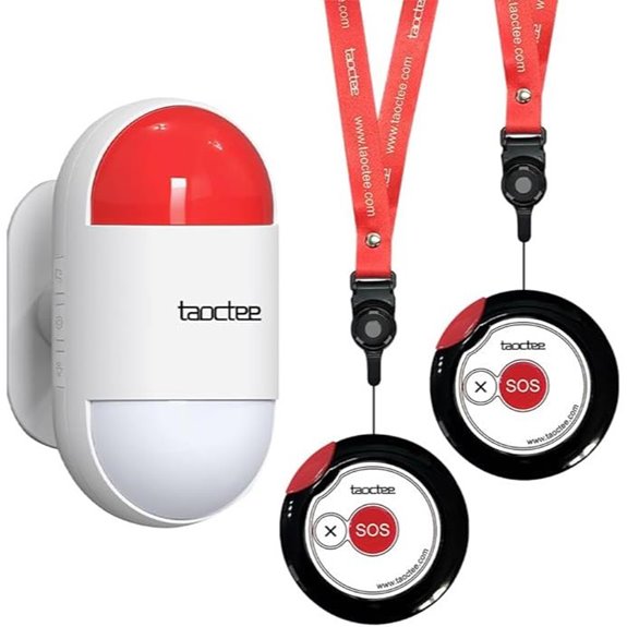 Emergency Panic Button Alarm with Lanyard