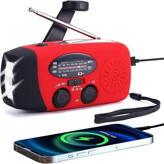 Weather Radio with Flashlight and Phone Charger