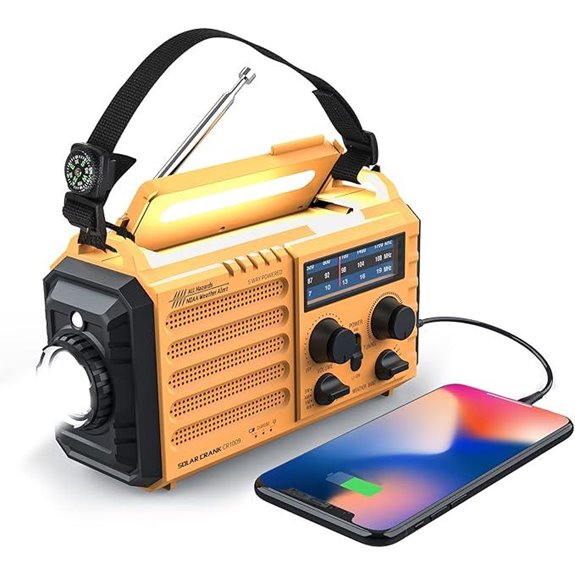 Raynic Emergency Weather Radio with Solar & Phone Charger