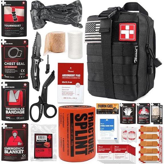Survival First Aid Kit with Trauma Supplies