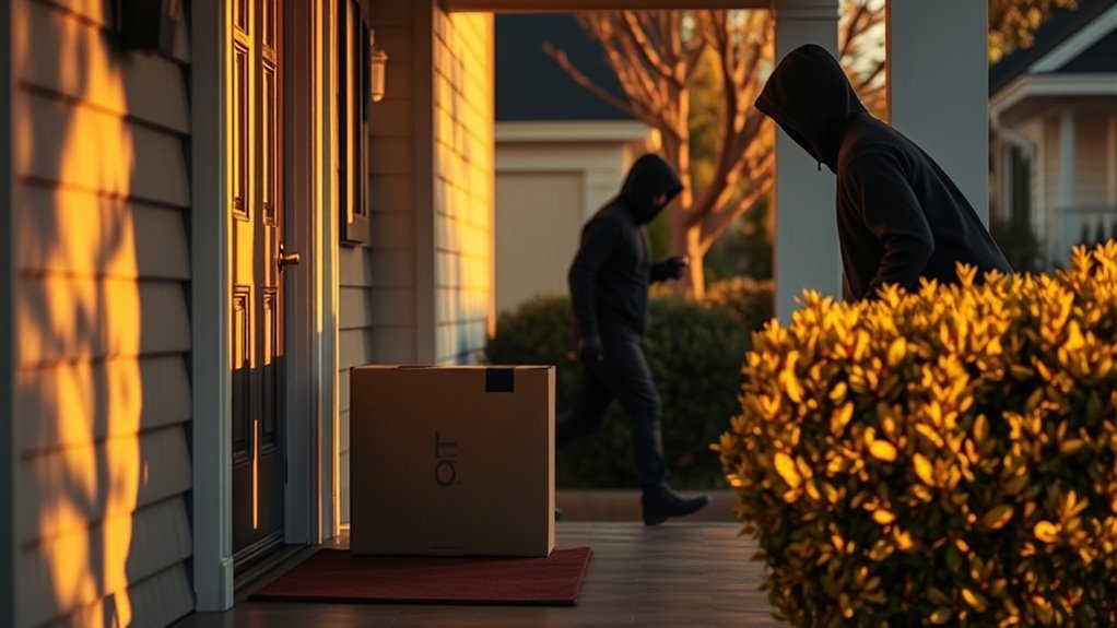 evening delivery theft risk