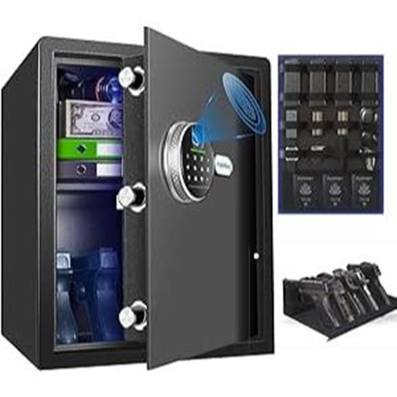 Biometric Safe with Fingerprint Lock 2.05 Cu Ft