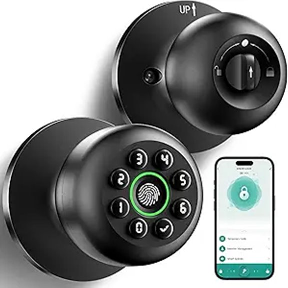Smart Fingerprint Door Lock with Keypad and App Control
