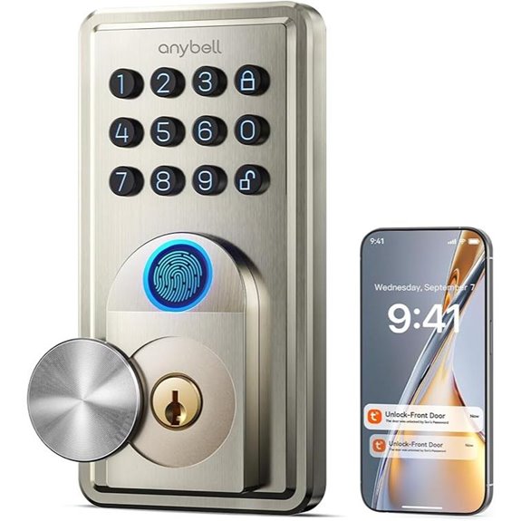 Anybell Fingerprint Smart Door Lock with App Control