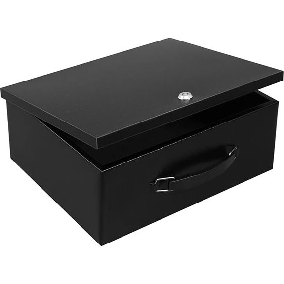 Dalmbox Fire-Resistant Metal Safe Box with Lock