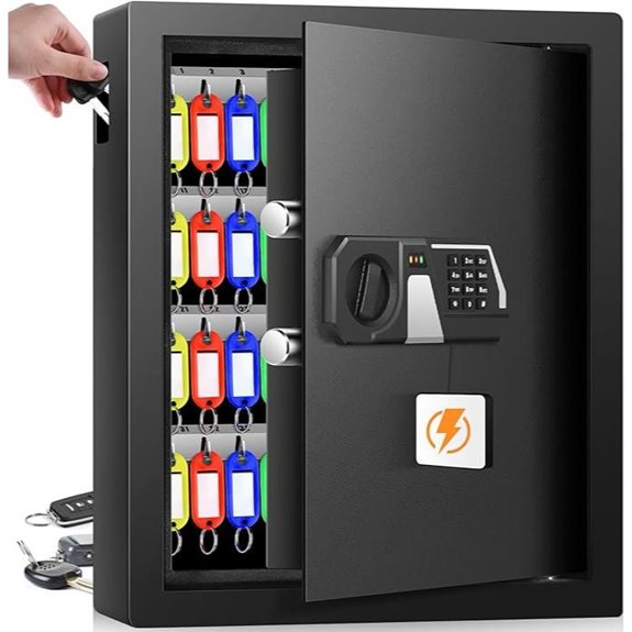 71 Keys Fireproof Wall Mount Lock Box