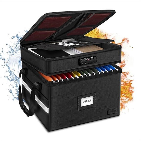 ETRONIK Fireproof Lockable Document Organizer