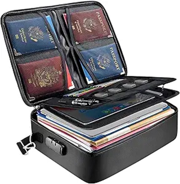 BALEINE Fireproof Document Box with Lock