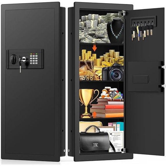 Fireproof Wall Safe with Removable Shelves