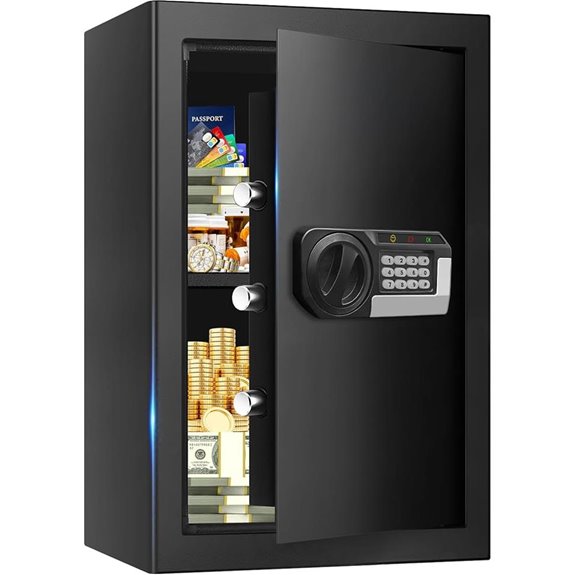 Fireproof Water-Resistant Home Safe with Electronic Lock