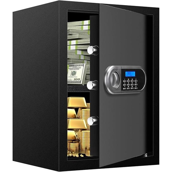 Large Fireproof Water-Resistant Digital Home Safe