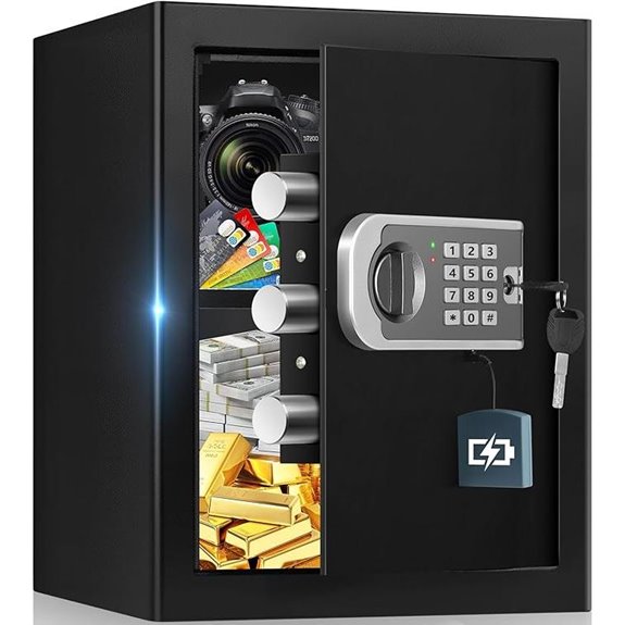 Fireproof Waterproof Digital Home Safe with Alarm
