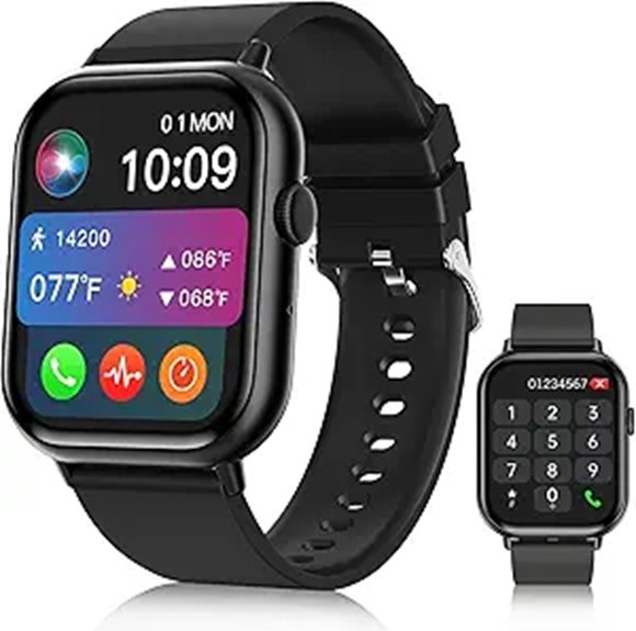 Smart Fitness Watch with Call & Health Monitoring