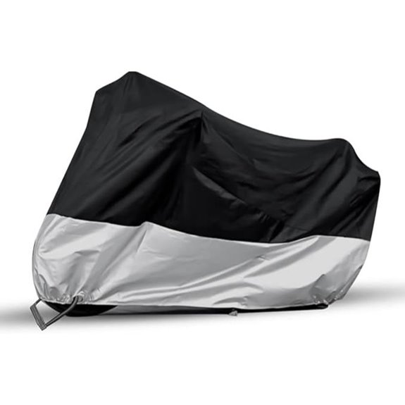 Motorcycle Cover with Lock-Holes Fits Up to 97
