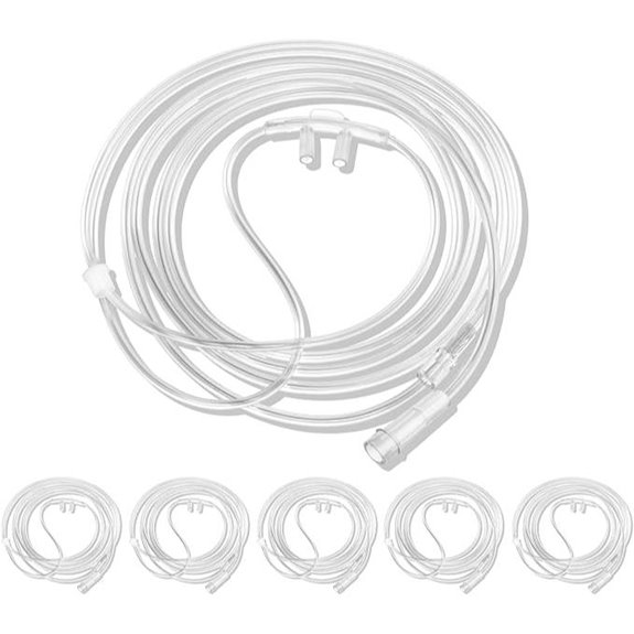 5 Pack Soft Nasal Oxygen Cannula for Adults