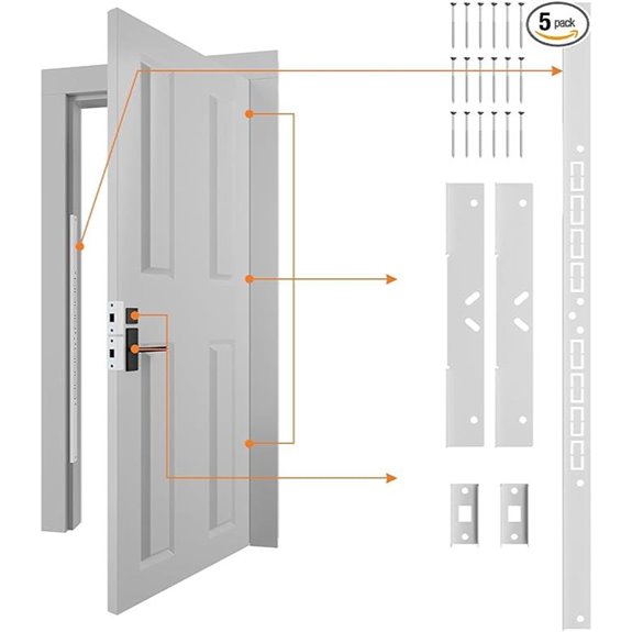 Door Armor MAX 5-Piece Steel Door Reinforcement Kit
