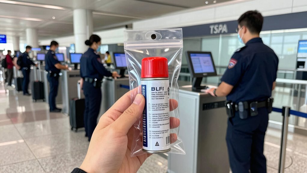 flying with self defense sprays