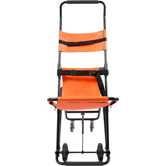 Foldable Aluminum Stair Chair with Wheels for Emergency Use