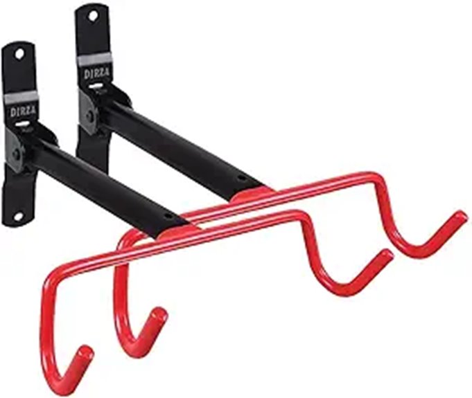 Dirza Foldable Bike Wall Mount 2-Pack with Screws