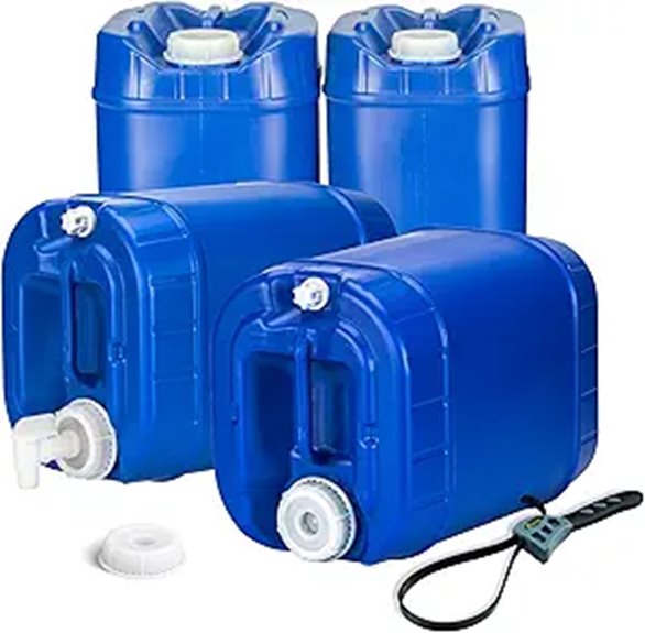 Legacy 20-Gallon Emergency Water Storage Tanks (4-Pack)