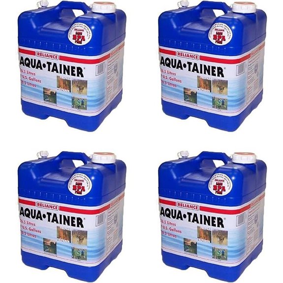 Reliance Aqua Tainer 7-Gallon Water Containers (4 Pack)