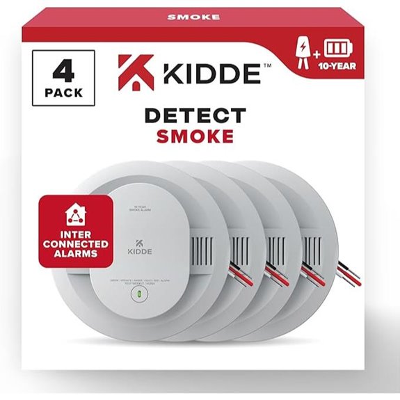 Kidde Hardwired Smoke Detectors (4-Pack)