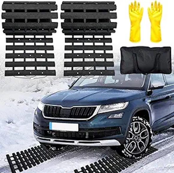 Traction Mats for Snow Ice Mud Sand (2pcs)