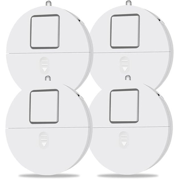 Window Alarm System 4-Pack with Vibration Sensors