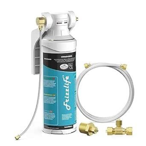 Frizzlife Inline Water Filter for Fridge and Sink
