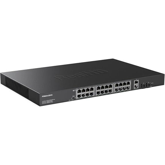 24-Port Gigabit PoE Switch with Uplink and SFP