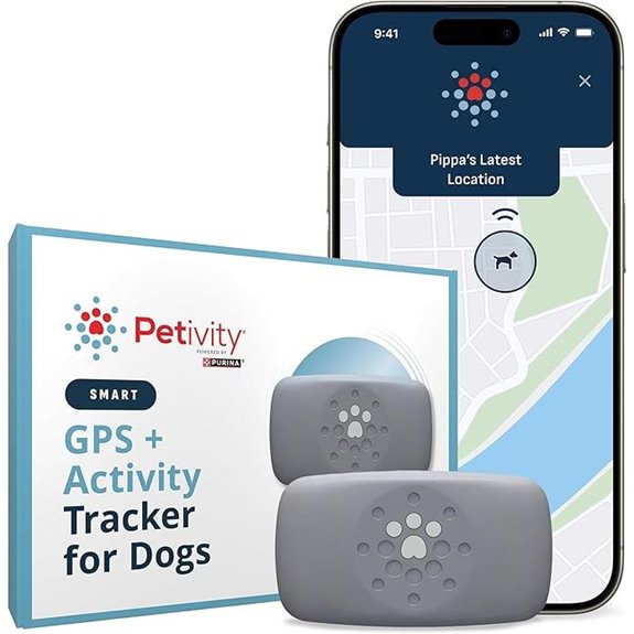 Petivity GPS Dog Tracker with App & Waterproof Collar