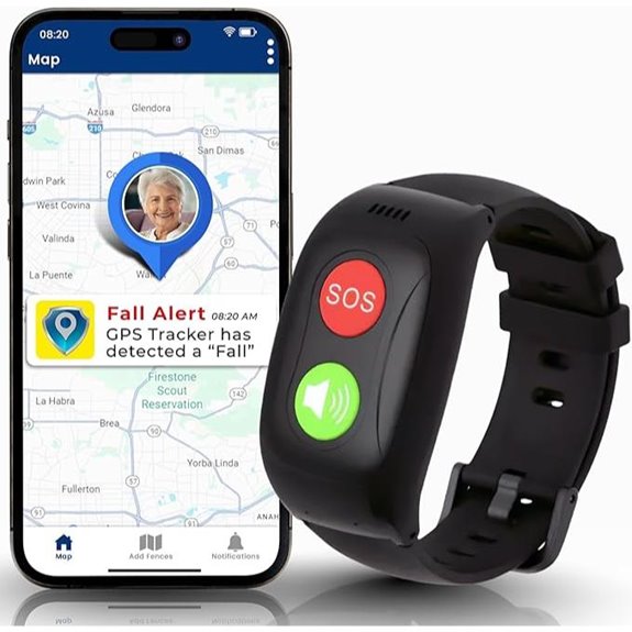 gps fall detection wristband