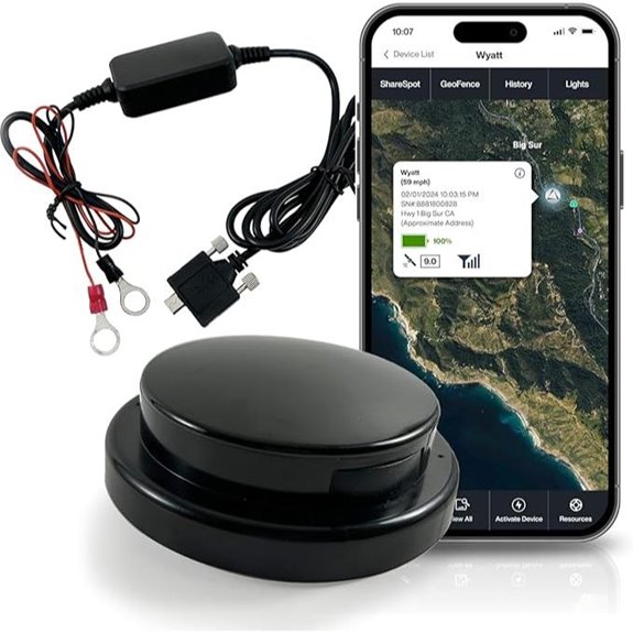 LandAirSea Overdrive GPS Tracker with Hardwire Kit