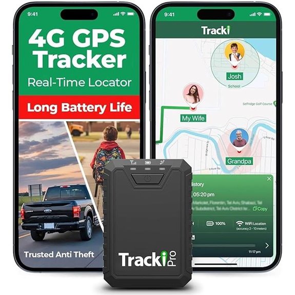 Tracki Pro 4G LTE Vehicle GPS Tracker with Long Battery